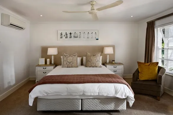 Comfortable deluxe hotel bedroom