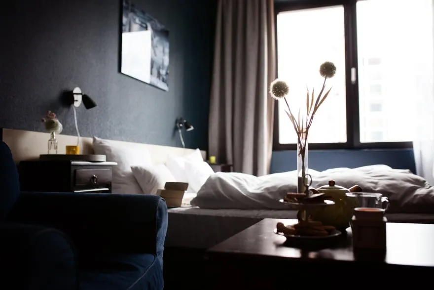 Elegant hotel lounge and guest space