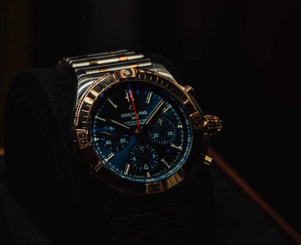 Luxury wristwatch detail